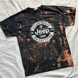 Bleach Dyed Jeep Tee